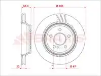 Store code: AE0952 for brake disc rear (air IRMALI) S-CLASS W221 0513 SL-CLASS R230