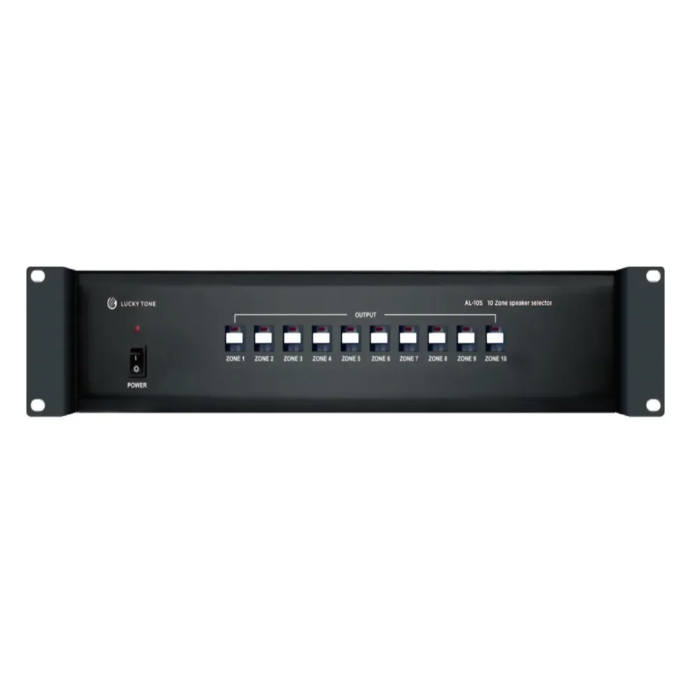 T PA Audio 10 Zone Paging Speaker Selector For System Mixing Amplifier Professional Sound System