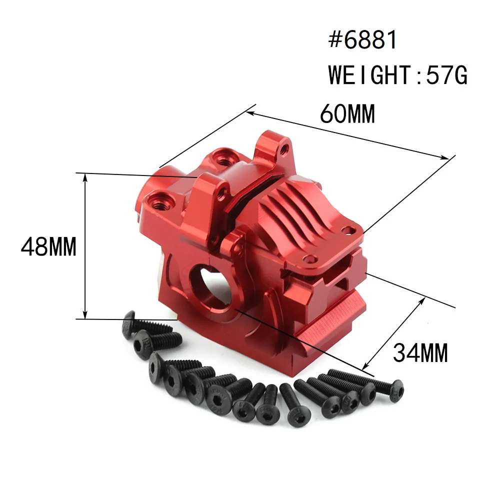 TBSCRC Metal Front And Rear Differential Housing for 1/10 Traxxas Slash 4X4 VXL Rustler Stampede Hoss RC Car Parts