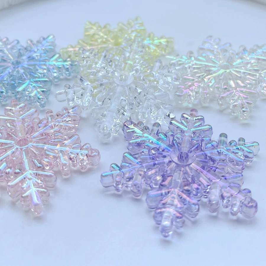 New super bright 54*48mm ice crystal rhinestone diy home party decoration pendant jewelry Rhinestone stereo snowflake 2pcs/lot