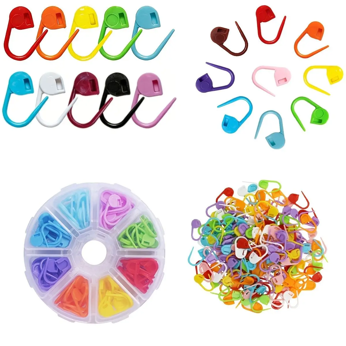 104Pcs 8 Colors Assorted Colors Crochet Stitch Markers for Crocheting Crochet Marker for Crocheting Knitting Yarn Crafts