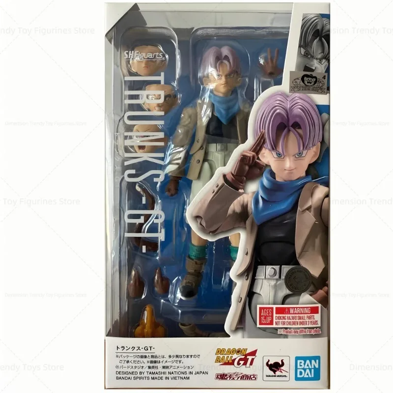 在庫あり バンダイ SHF アニメ ドラゴンボール TRUNKS GT アクションフィギュア 可動関節 モデル おもちゃ 飾り ギフト 子供 男の子 DT