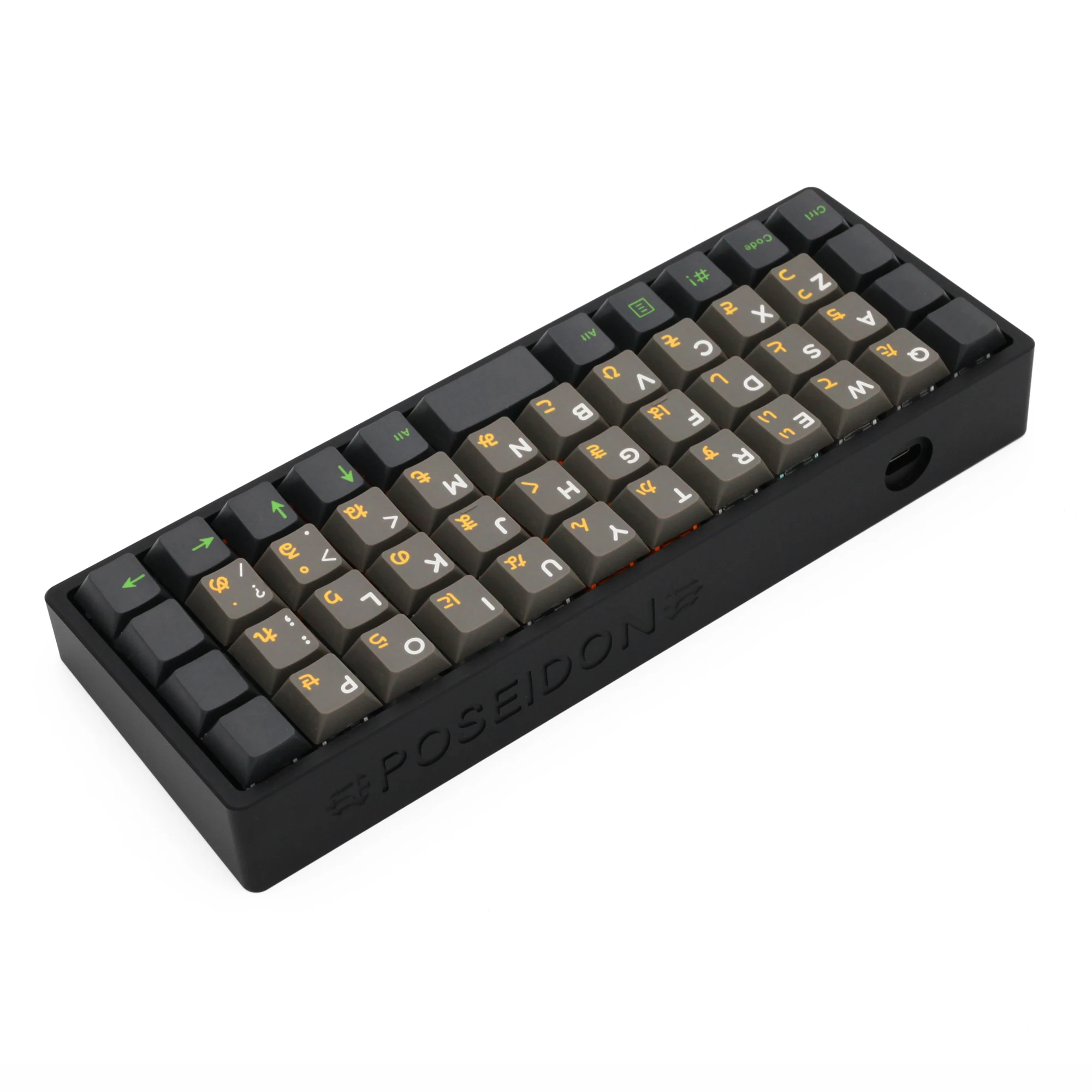 Go! PSD40 Case Anodized Aluminium case for custom mechanical keyboard black siver grey Blue Red for JJ40 BM40 BM40 RGB