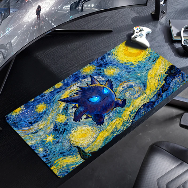 Large E-sports Mouse Pad G-Gengars anime Smooth Flexible Rubber Gamer PC Computer Keyboard For CSGO Kawaii durable Mosuepad
