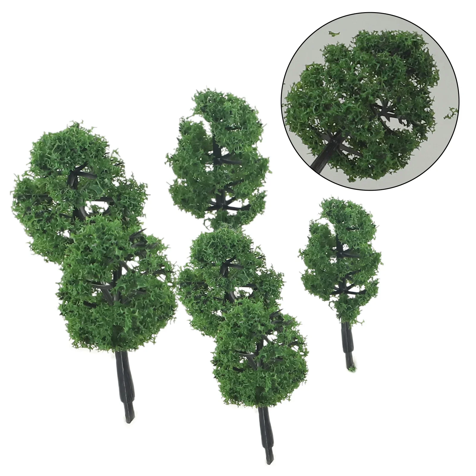 40Pcs Deep Green Model Trees For N Gauge Railway Building Scenery Layout Train Railroad Decoration Building Landscape