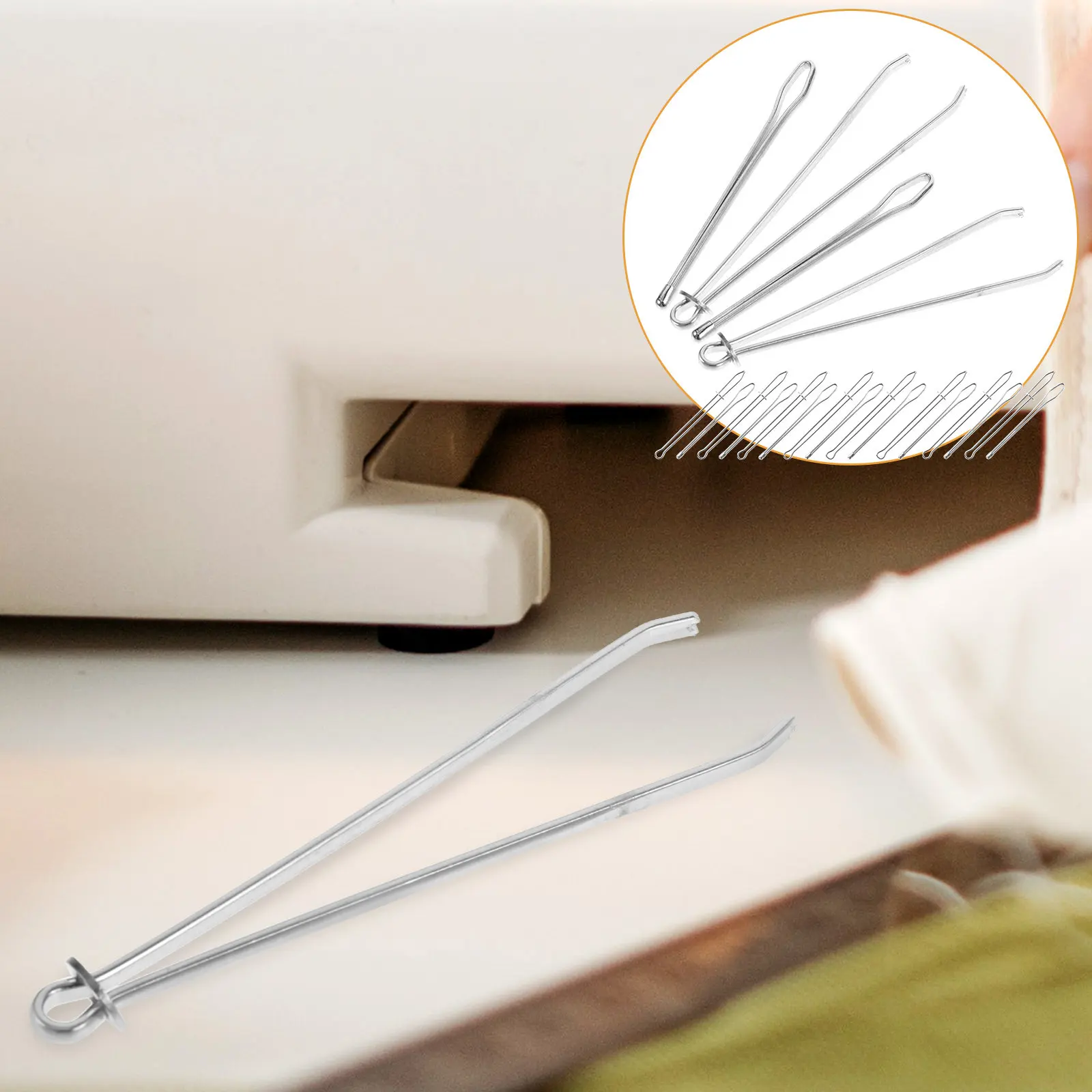 10Pairs Rope Threader Stainless Steel Sewing Tools Drawstring Threader for Pants Sweatpants Shorts Knitting Accessories DIY