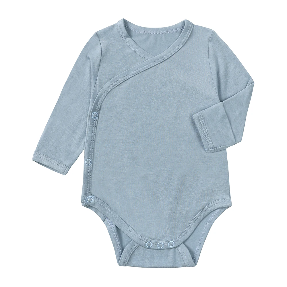 2026 neugeborenen Jungen Mädchen Strampler Bambus Faser Strampler Langarm Unisex Kleinkind Atmungsaktive Kleidung Koreanische Infant Body 0-24 M – Detail 4