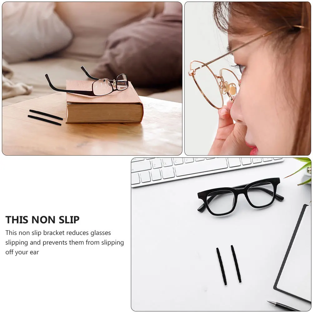 

30Pcs Anti-Skid Glasses Grips Silicone Pads Non-Slip Ear Cushions for Sports Eyewear Glasses Grips Silicone Eyeglass Pads