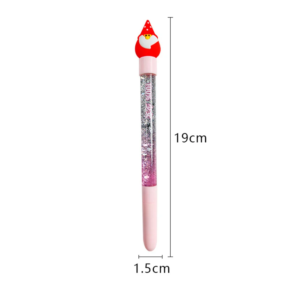 Bolígrafos de Gel con purpurina, suministros de papelería creativos de 0,5 Mm, bolígrafos de escritura con tema navideño para niños, estudiantes, escuela, dibujo de oficina, 8 Uds.