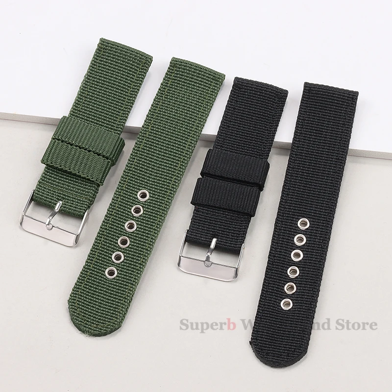 16mm 18mm 20mm 22mm Nylon Canvas Watch Band Woven Soft Belt Universal Bracelet for Men Women Sport Quick Release Wrist Band