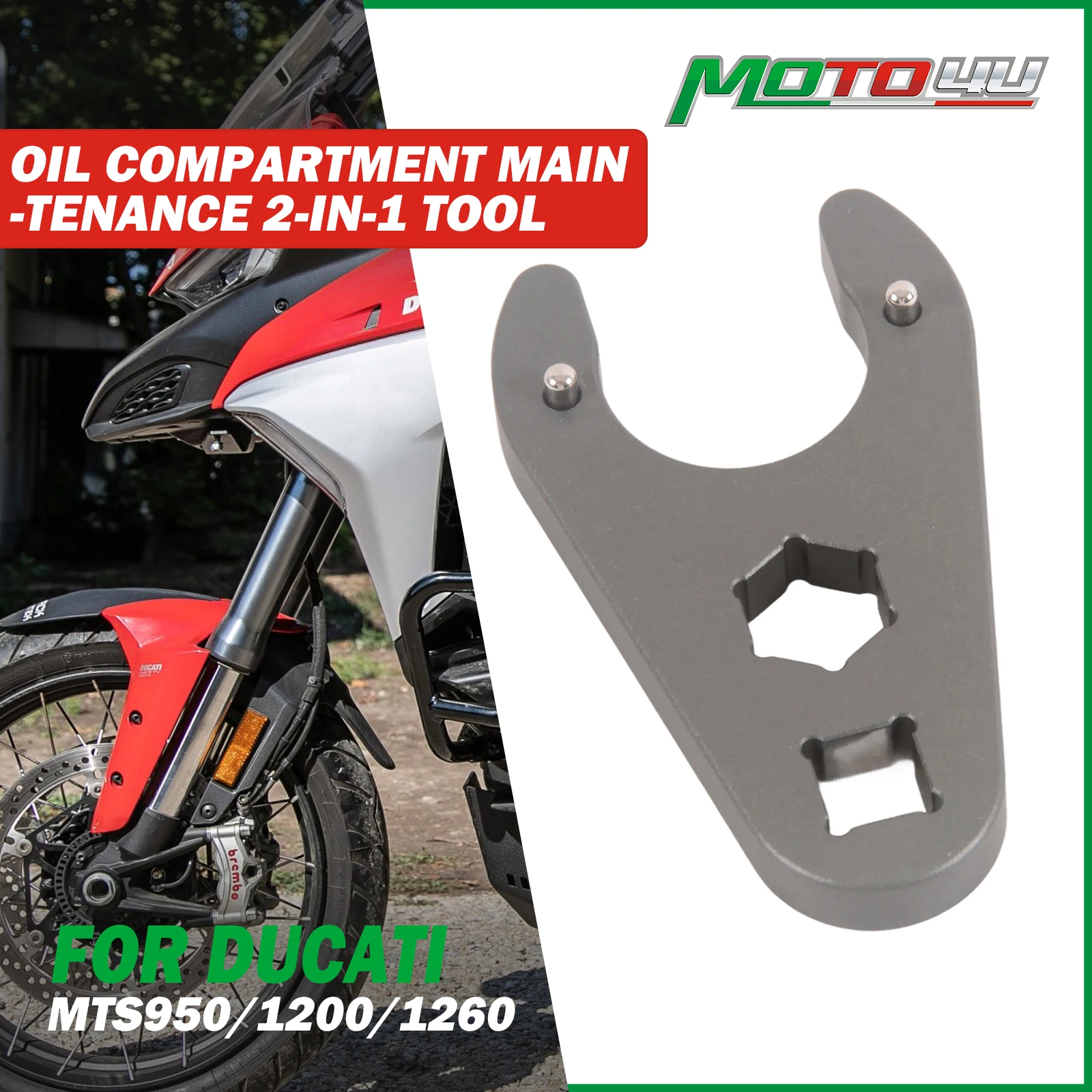 Electronic Rear shock Absorber Motor Compartment Tool For Ducati MTS950/1200/1260 Oil Compartment  Maintenance 2-in-1 Tool