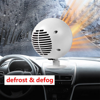 12V 120W Car Heater Windshield PTC Ceramic Fast Heating Defrost Defogger 360° Rotary Auto Heater Fan Interior Rotation Heater