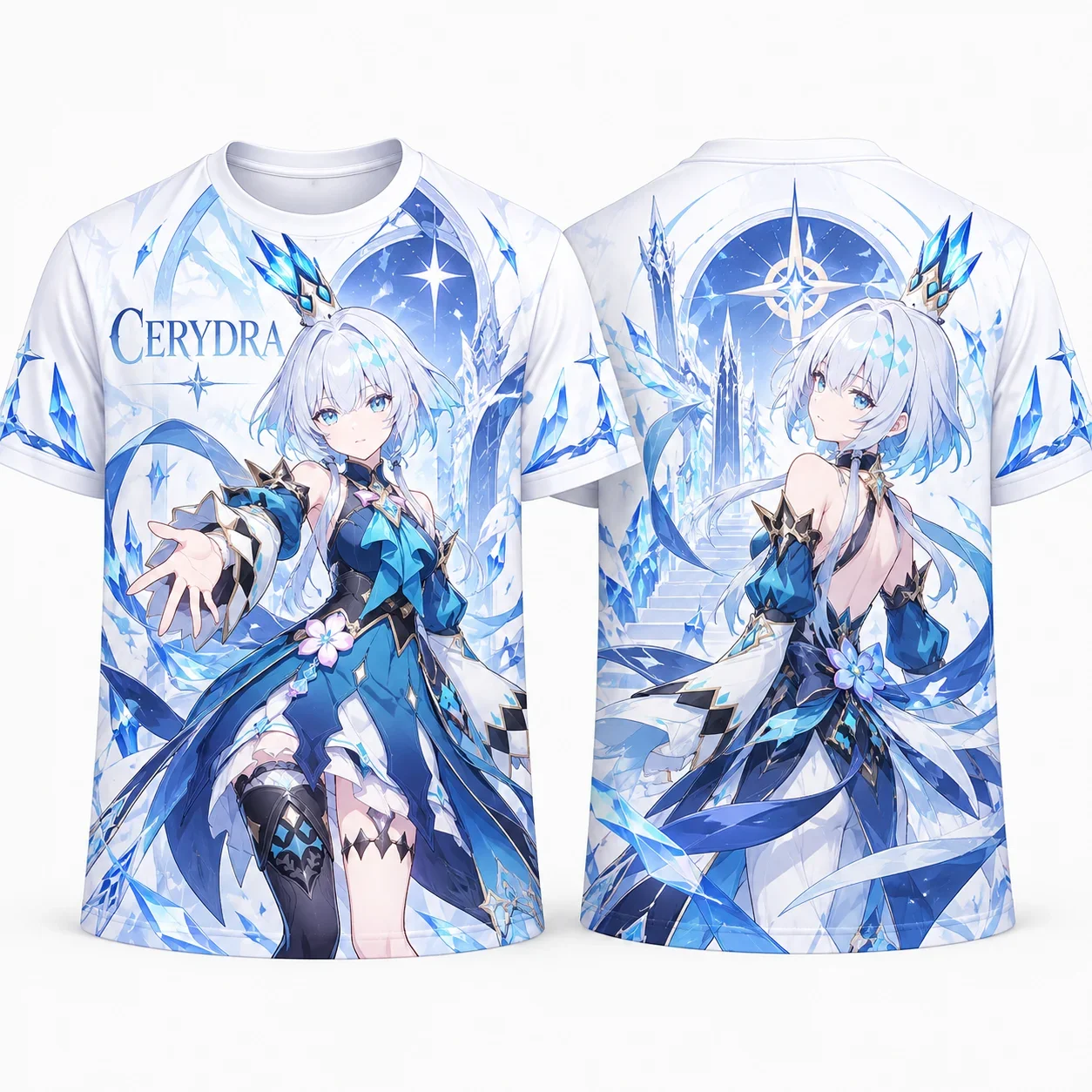 Honkai Star Rail HSR Game Anime Graphic T‑Shirt Cyrene Evernight Cerydra Hysilens All Over Print Jersey Cosplay Casual Tee