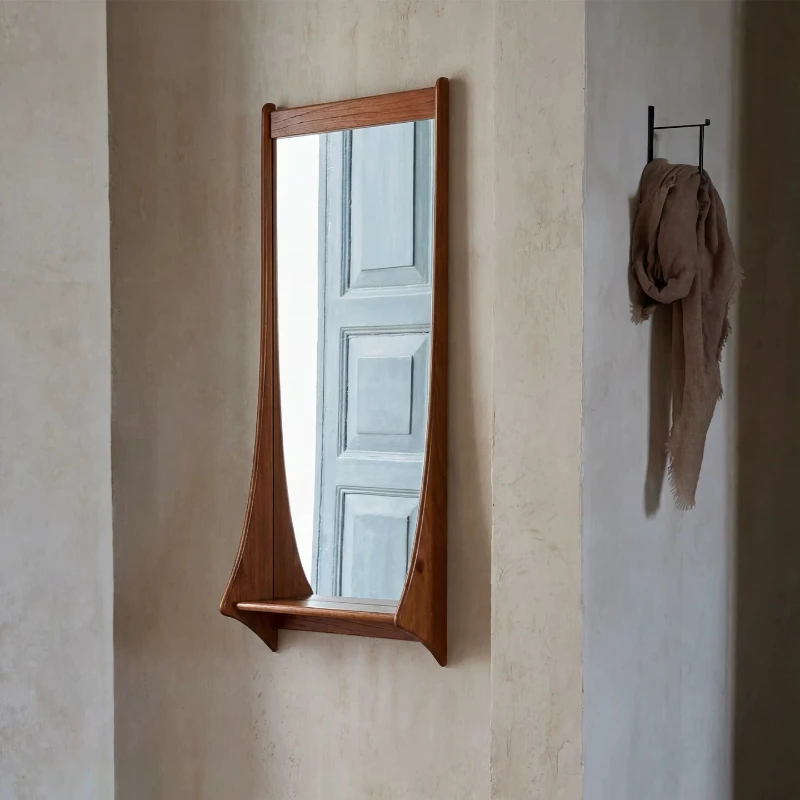 Medieval simple arc shadow full body mirror floor mirror home clothing store wall dressing fitting