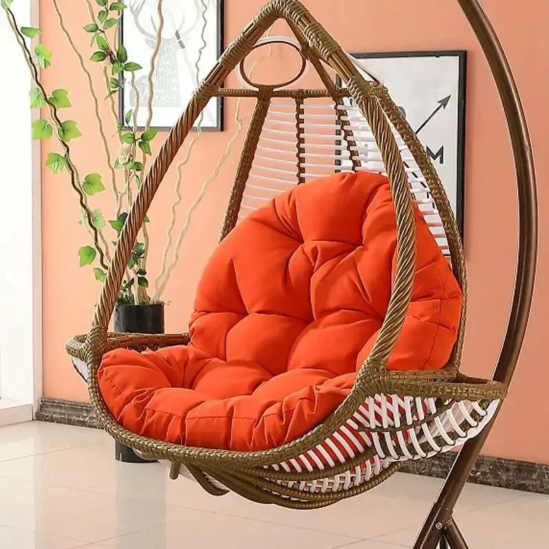 Egg Chair Swing Hammock Cushion Hanging Basket Cradle Rocking Chair Cushion Garden Outdoor Indoor Home Decor No Swing Chair