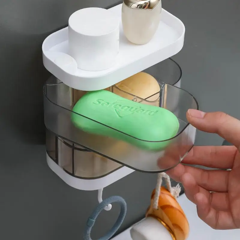 Shampoo Bar Container Spons Shampoo Bar Container Case 3 Layer Heavy Duty Bar Case Badkamer Shampoo Bar Opslagcontainer