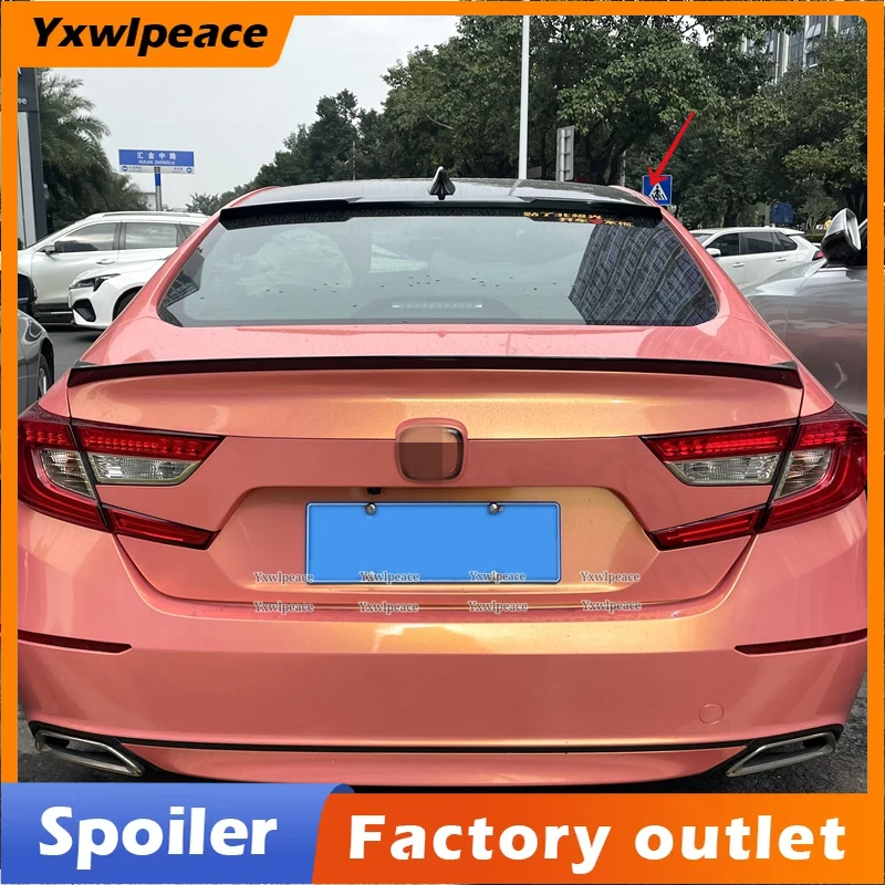 

For Honda Accord 10th Spoiler 2018 2019 2020 2021 ABS Plastic M4 Style Rear Window Roof Spoiler Body Kit Accessories