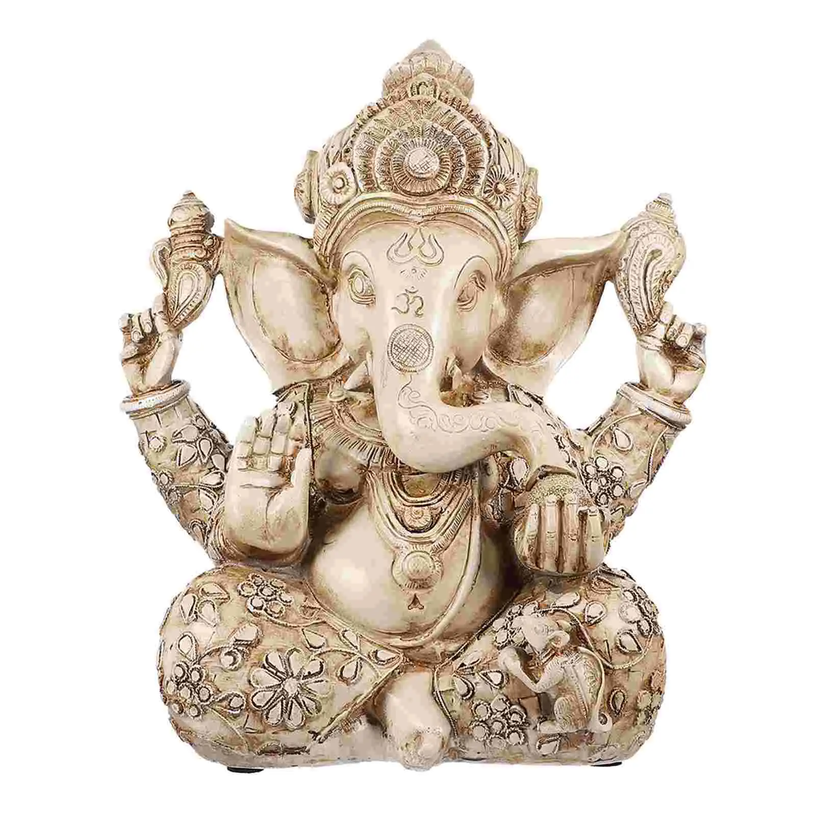 New Hanuman God Statue Resin Ganesha Statue Indian Ganesha Sculpture Home Desktop Decoration Hand Crafted Religious Sculpture