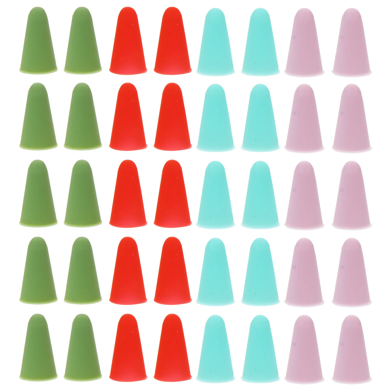 غطاء سيليكون للأكمام لقلم الرصاص 1 2 لون عشوائي يعزز دقة الرسم والكتابة وحماية متينة #1