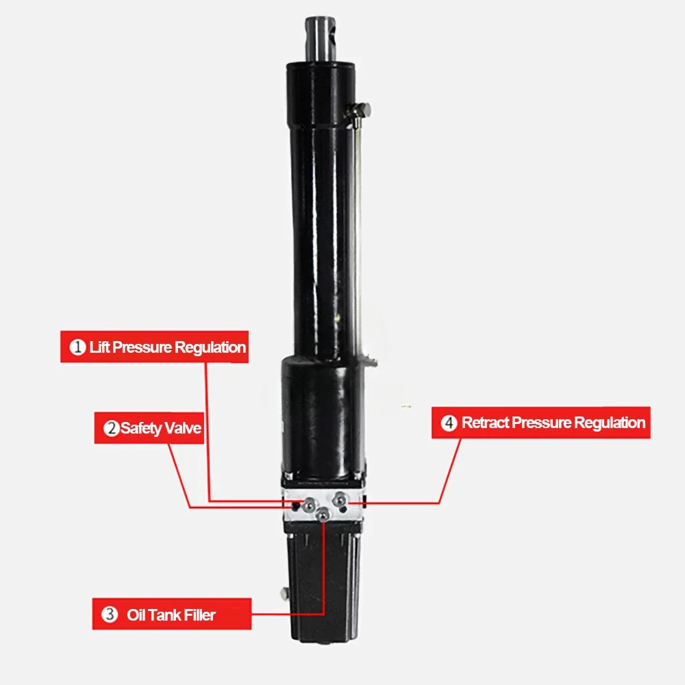 8000N 20000N 40000N 50000N 60000N 12V 24V 36V 48V 110V 220V industrial electric hydraulic linear actuator push rod heavy duty