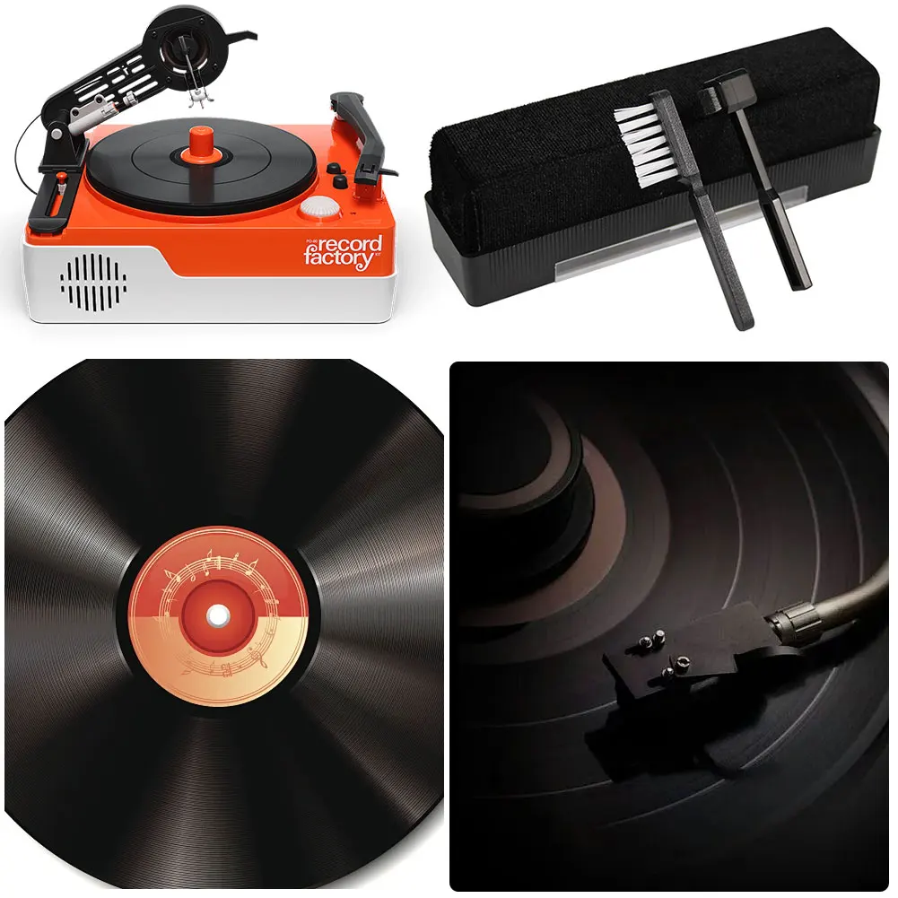 Detergente per dischi in vinile Spazzola multifunzionale per la rimozione della polvere dei dischi in vinile Spazzola per la pulizia del fonografo Accessori per giradischi