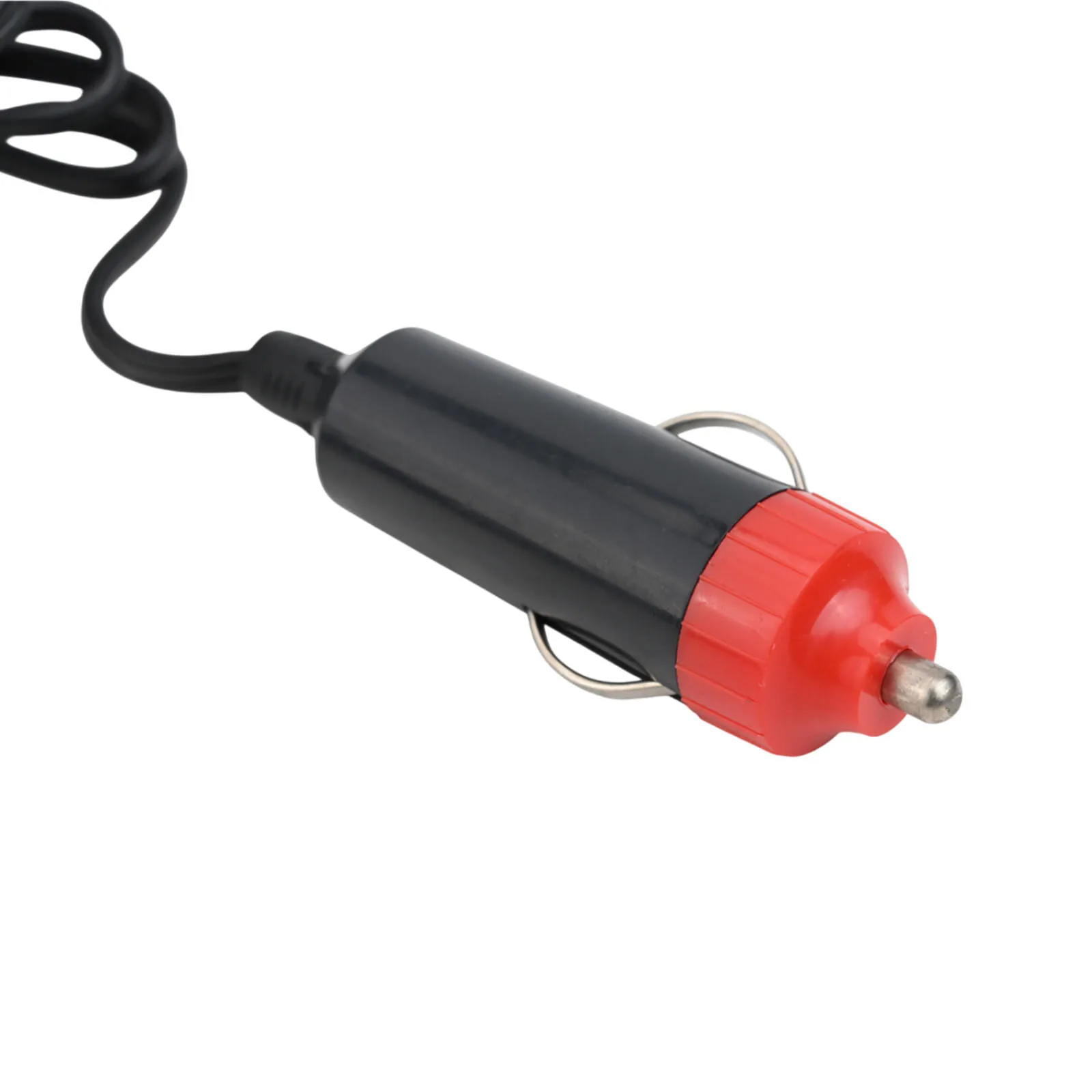 12V Portable Air Pump 300psi for Inflating Car Tires and Sports Balls Includes Nozzle Adapters for Convenience