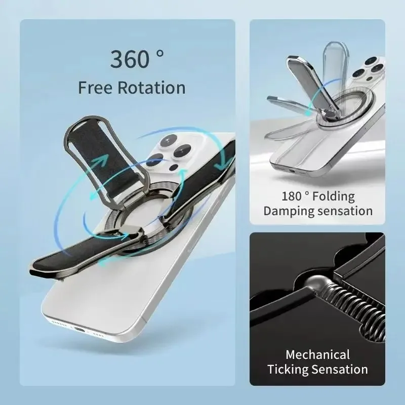 Universele metalen magnetische mobiele telefoonhouder 360° °   Roterende luie vingerring Mobiele telefoonondersteuning Desktopstandaard Mobiele telefoonbeugel