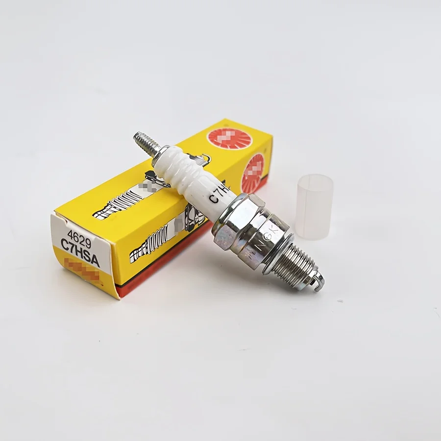 1/2/ PCS C7HSA 4629 Bujía de Calidad OEM, Alta Eficiencia de Encendido, Resistente al Óxido, para Motor de 2 Tiempos Honda Yamaha Suzuki