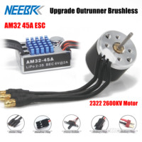 2322 2600KV Outrunner Crawler Brushless Motor AM32 45A ESC BEC for MN WPL C54 1/12 RC Car 280 370 Brushed Upgrade Part Power Kit