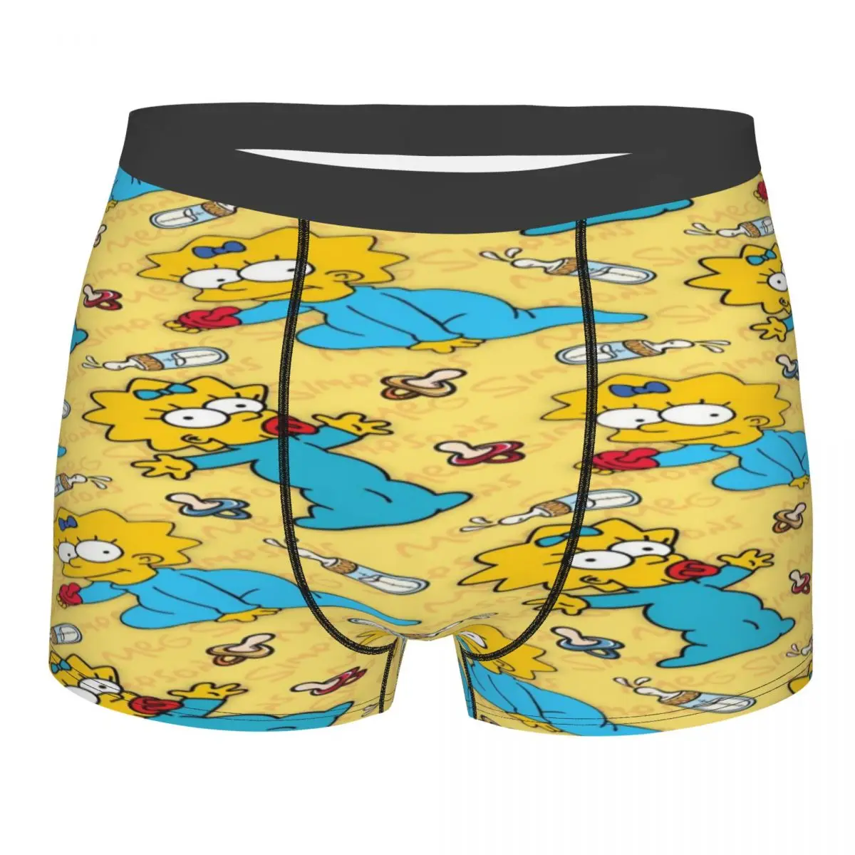 

Мужские трусы-боксеры с мультяшным принтом Симпсонов, эластичные, оригинальные, новинка