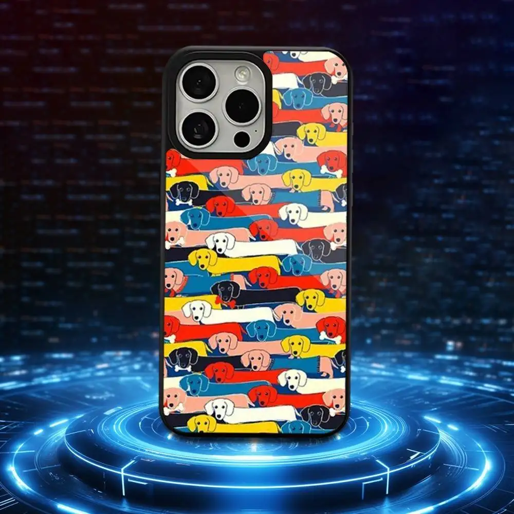 حافظة هاتف على شكل كلب ألماني لطيف لهاتف آيفون 16,15,17,14,13,12,11,Pro,Max,Plus,Mini,Magsafe,حافظة شحن لاسلكية مغناطيسية