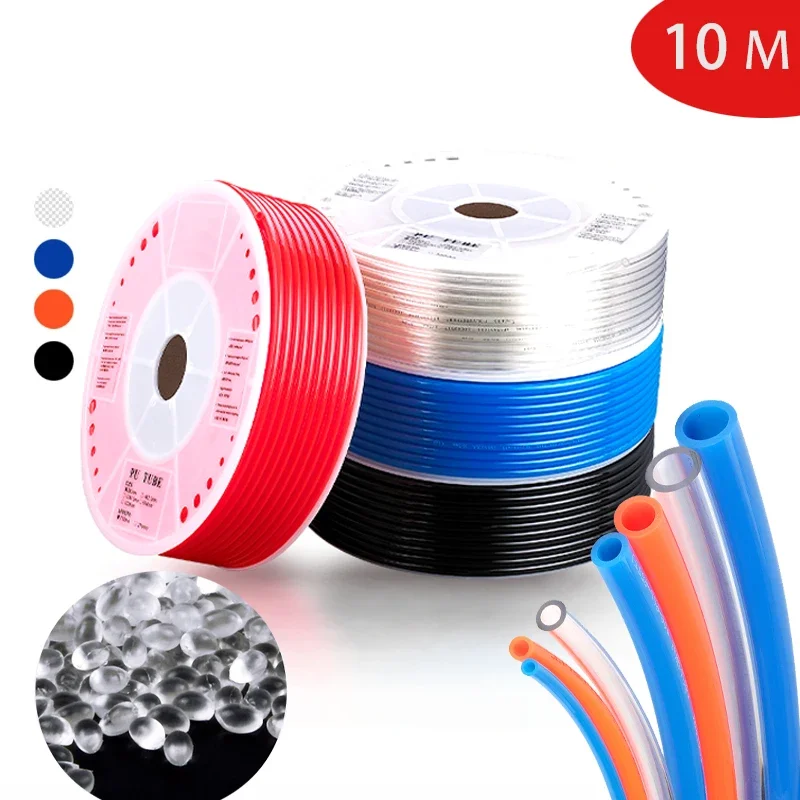 

10 Meter 8mm 6mm 4mm 10mm Air Hose Pneumatic Tube Pipe PU Hoses 12mm 14mm 16mm For Compressor Polyurethane Tubing 8x5mm 6x4 12x8