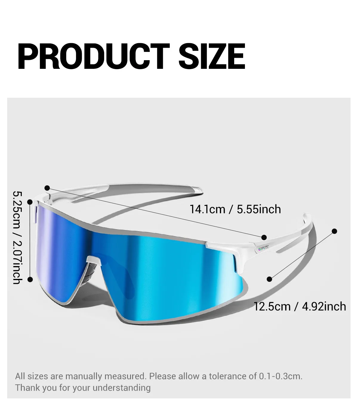 Kapvoe Photochrome Radfahrbrille Sport-Pickleball-Sonnenbrille Camping-Modebrille Herren MTB Fahrradbrille Wanderbrille – Detail 21