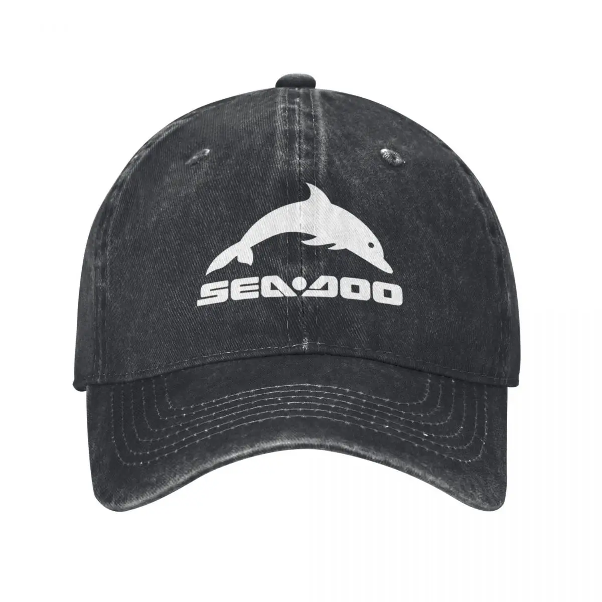 Classic Seadoo Logo Baseball Cap Men Women Distressed Denim Snapback Cap Watercraft Outdoor Activities Hats Cap