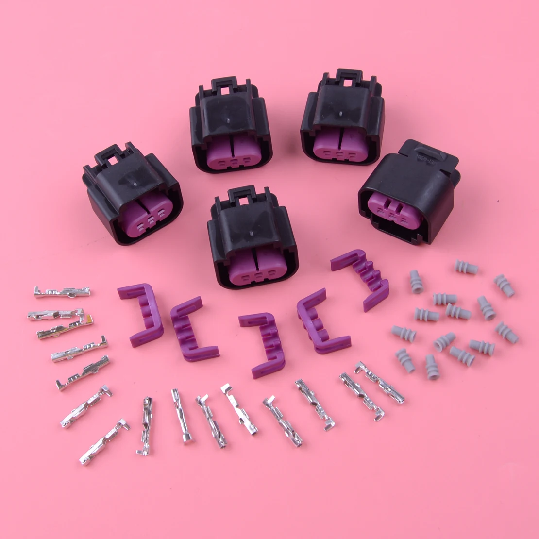 5Pcs Ethanol Flex Fuel Sensor Connector Plug Wiring Pigtail Harness Body Kit Fit for GM E85 Accessories 13577394