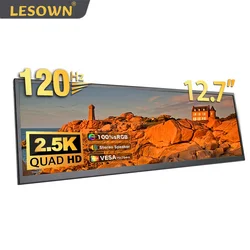 LESOWN 12.6 12.7inch 120Hz Secondary Screen FHD IPS Touch Monitor 2880x864 Stretched Bar LCD Display for Laptop Computer Windows