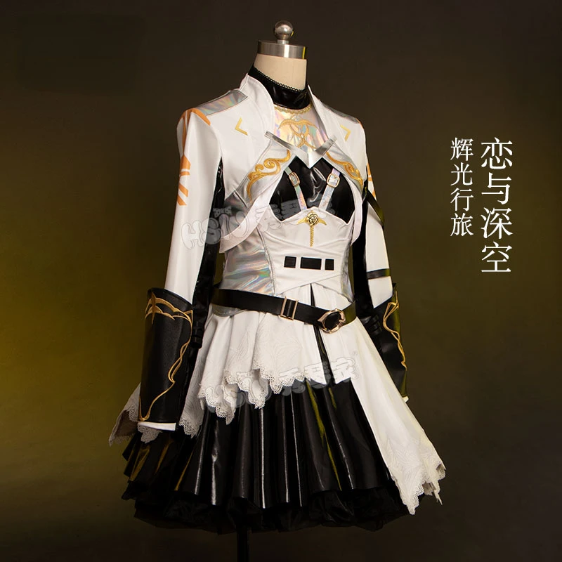 Game Anime Love and Deepspace Cosplay Heroine Xavier Women Girl Bottom Outer Skirt Belt Socks Gloves Leg Straps Suit Costume