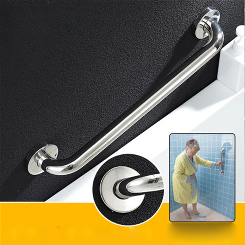 

Прямой подлокотник из нержавеющей стали 304, перила для ванной комнаты, безопасная ручка, поручень для пожилых людей, аксессуары для помощи, нескользящие поручни