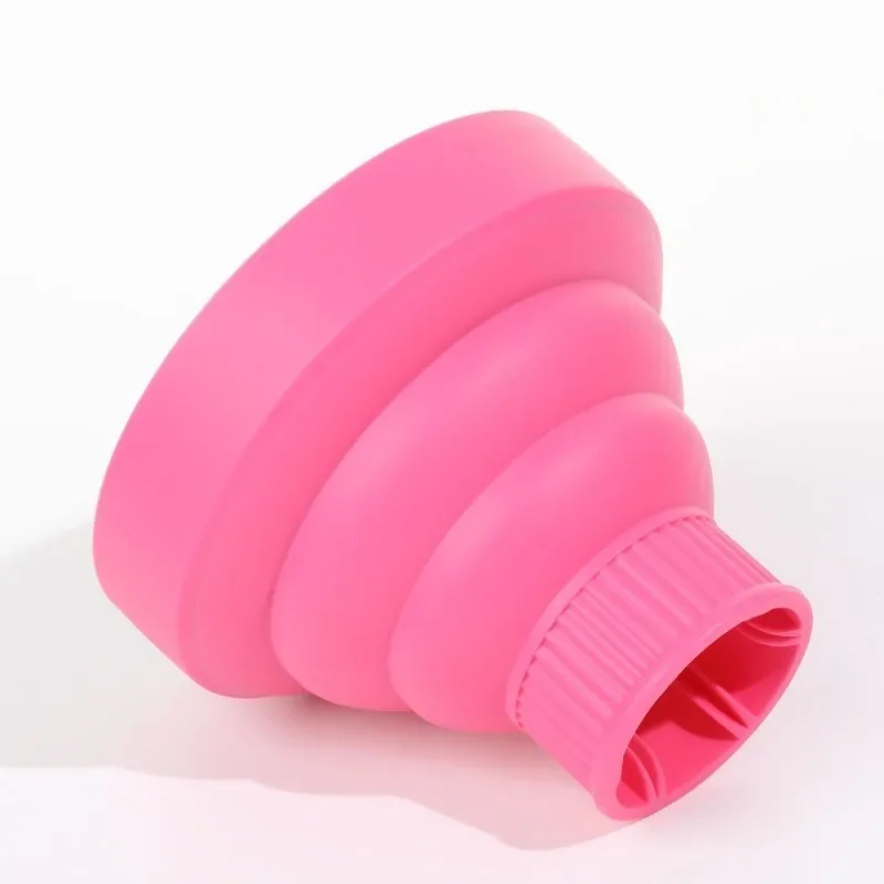 Salon Tool Black Pink Universal Silicone Hairdryer Diffuser Cover Adjustable Temperature Resistant Dispersing Drying Hair Dryer