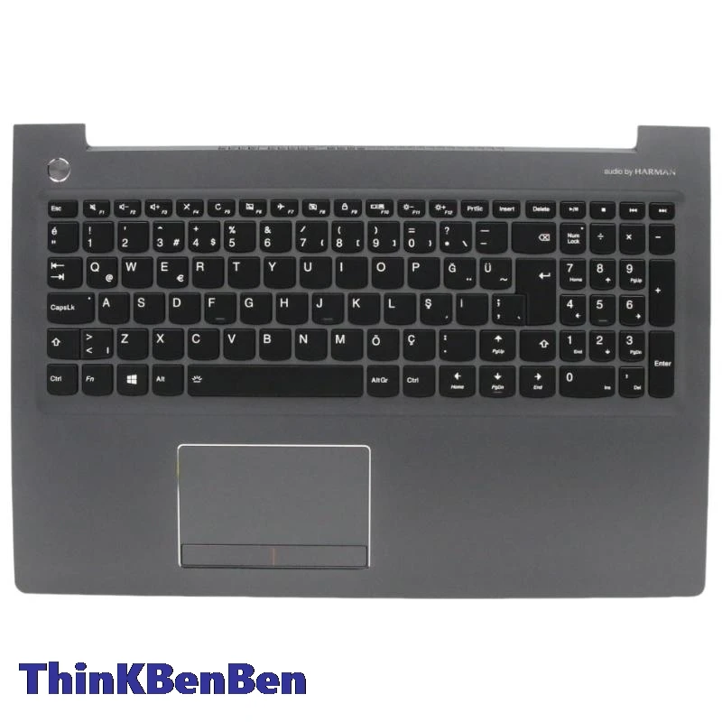 

TR Turkish Gun Metal Keyboard Upper Case Palmrest Shell Cover For Lenovo Ideapad 510 15 15IKB 15ISK 5CB0N96244