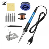 Adjustable Temperature Electric Soldering Iron 220V 60W Multifunctional Welding Solder Rework Station Heat Repair Tools