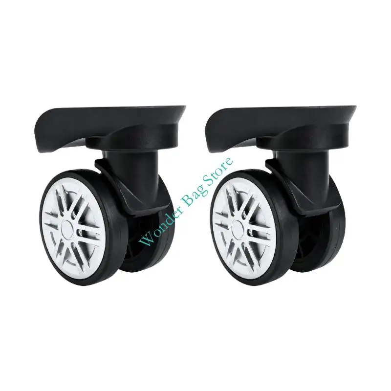Suitcase Replacement Wheel Assembly Plastic Black Wheel Pair for Luggage Maintenance, Wheel Repair Planning and Size Review