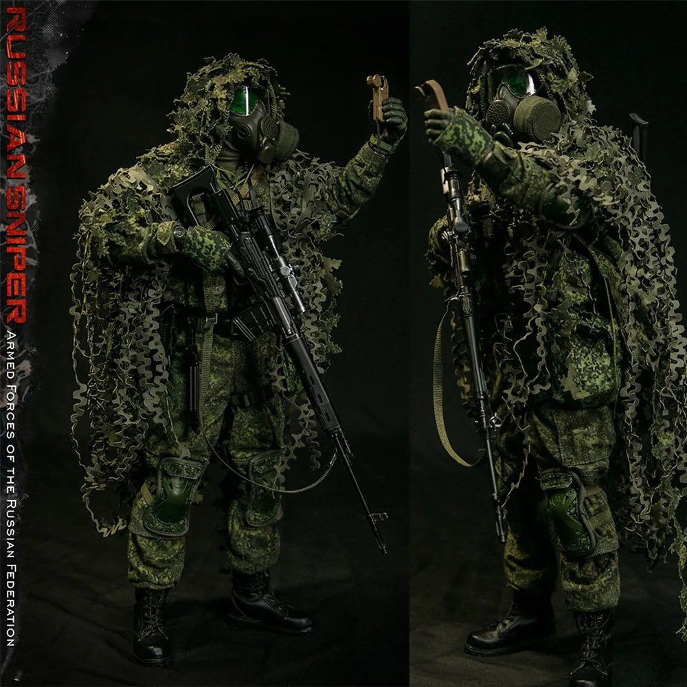 Damtoys Dam 78078S 1/6 Russische Federale Strijdkrachten Sniper Militaire Jungle Sniper Model 12 "Action Figure Beste Collectie