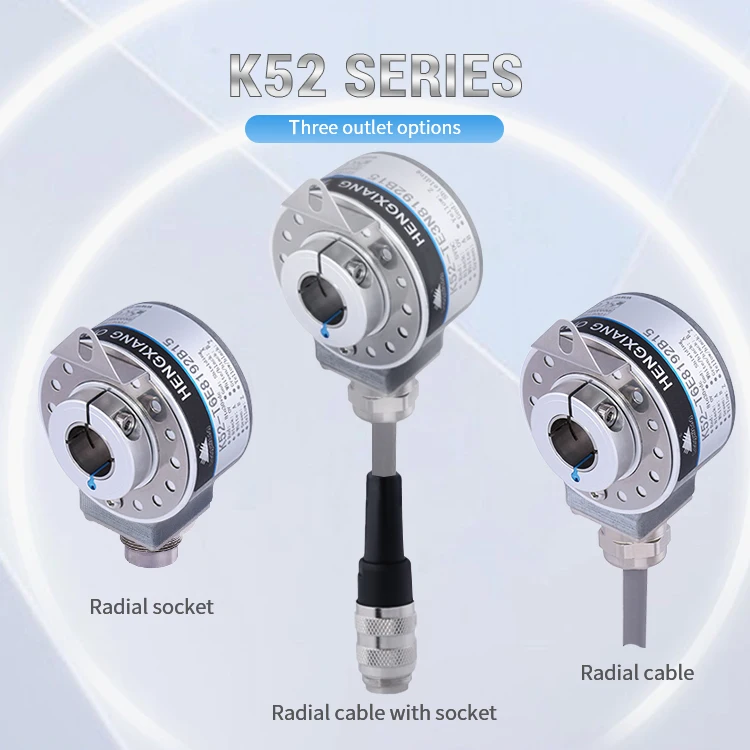 K52 1000 1024 2000 2500 3600 5000PPR encodeur de sortie push pull peut remplacer l'encodeur GHH60-15G2048BMP526 2048ppr