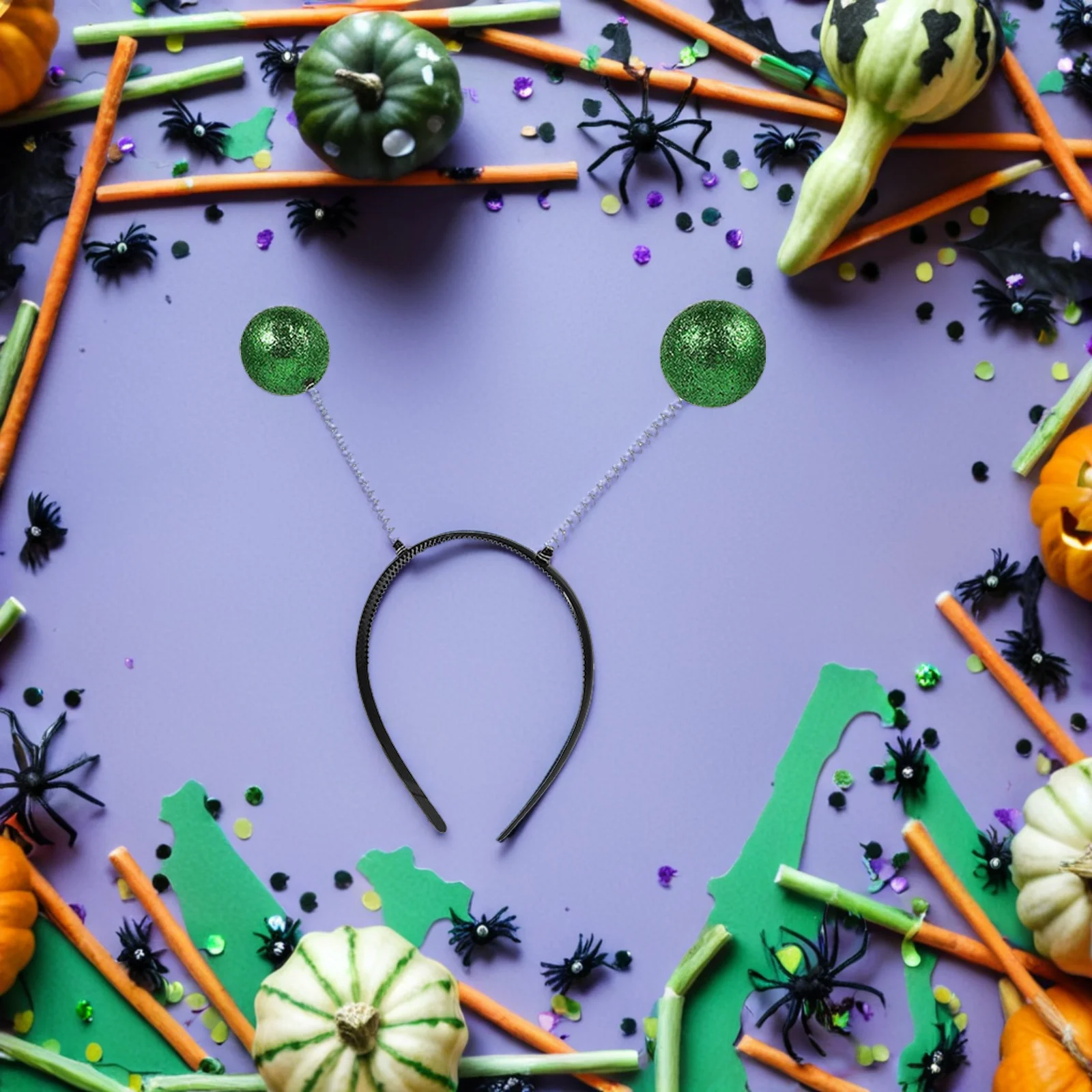 2 세트 외계인 머리띠 안경 세트 레인보우 렌즈 성인 의상 파티 액세서리 선글라스 세련된 독특한 셀카 선물