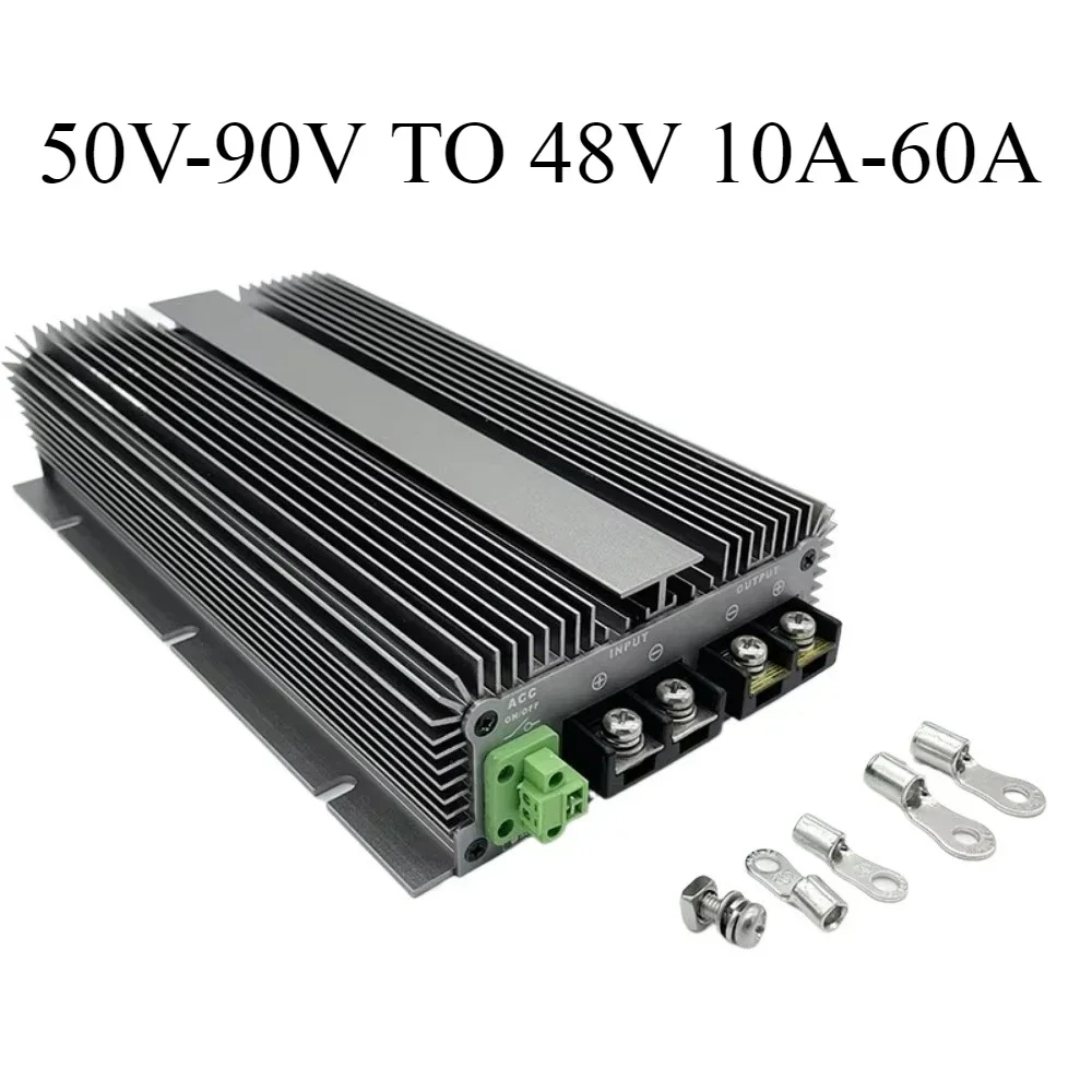 72V to 48V 10A 20A 30A 40A 50A 60A 50V-90V to 48V 10A DC Step Down Converter Voltage Reducer With ACC Module Power Supply Unit