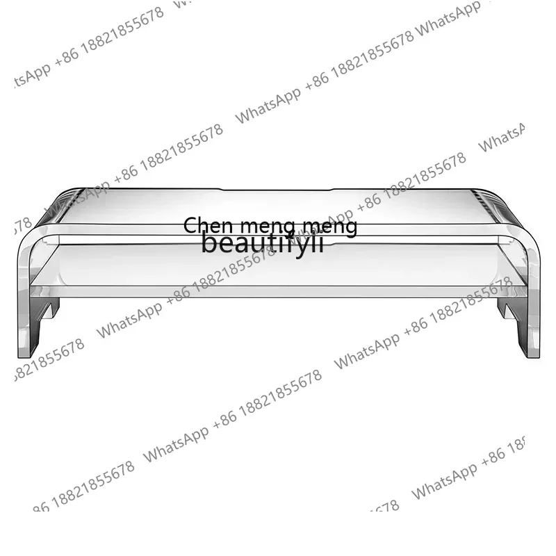 

P178 Transparent Acrylic Computer Monitor Screen Elevated Rack Pad Bracket Desktop Keyboard Storage Rack Simple Base