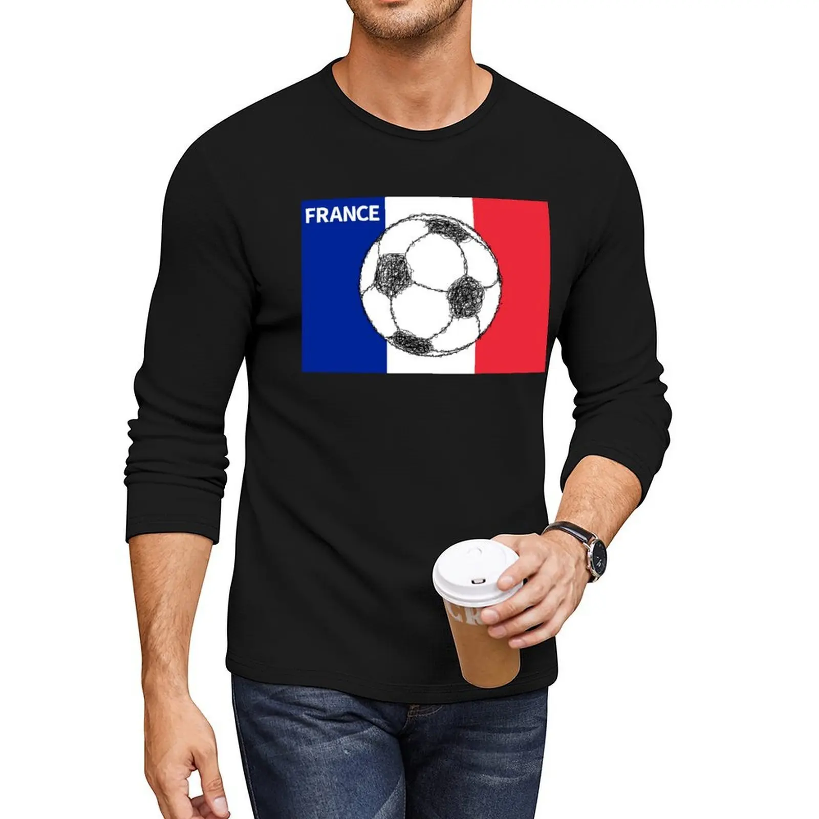 

Football \\ France Long T-Shirt cute clothes man clothes sports fan t-shirts mens plain t shirts