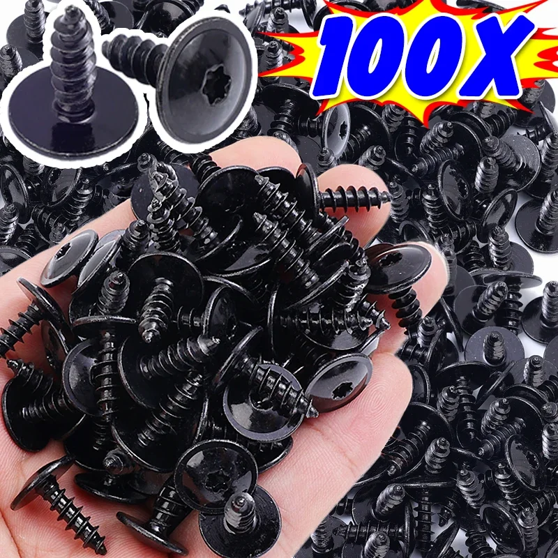 Auto Body Screws M5*16 Metal Self-Tapping Screws N90974701 Car Mudguard Wheel Arch Bumper Fasteners For Volkswagen Porsche Audi