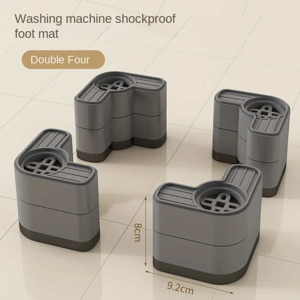 

4pcs Shock-absorbing Washing Machine Foot Pad Anti slip Height Increasing Anti-Vibration Feet Pad Moisture-proof